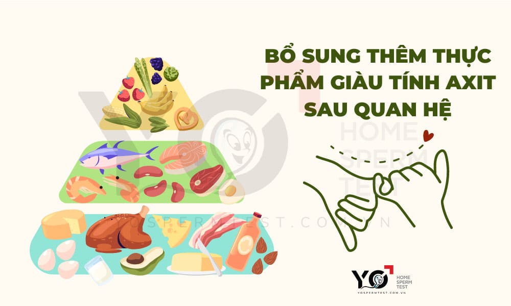 Nên bổ sung thêm thực phẩm giàu tính Axit sau quan hệ nếu muốn sinh con gái