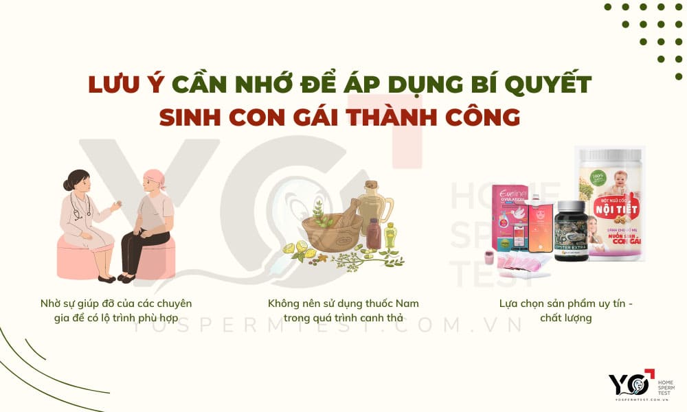 những lưu ý để sinh con gái thành công