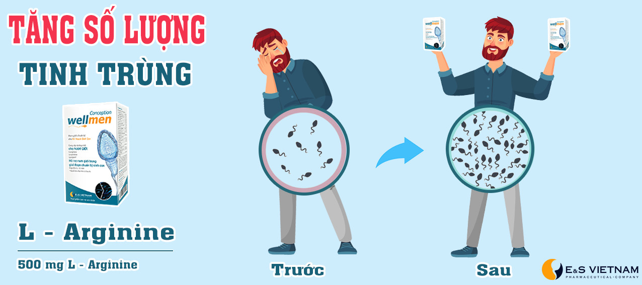 Bổ tinh trùng Wellmen giúp cải thiện tinh trùng ít