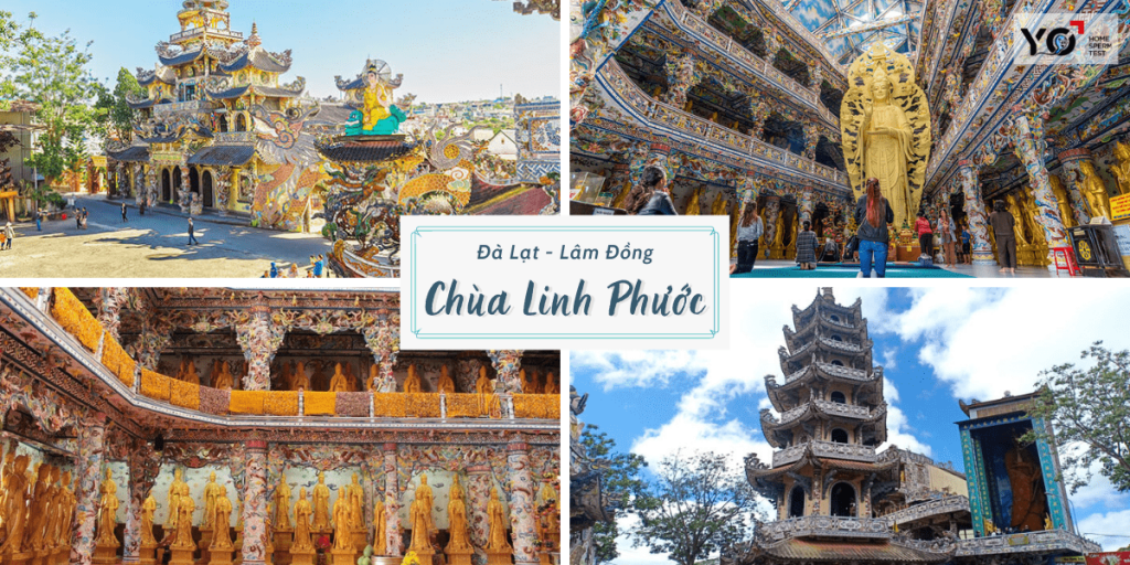 Chùa Linh Phước mang vẻ đẹp cổ kính và độc đáo