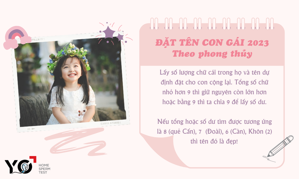 tên con gái đẹp năm 2023 theo phong thủy