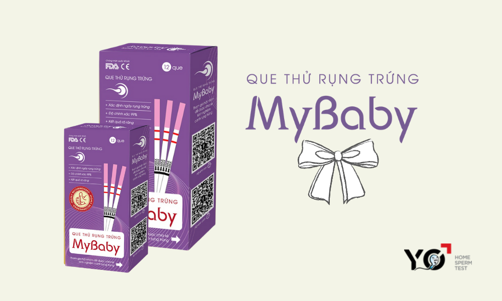 Review que thử rụng trứng Mybaby
