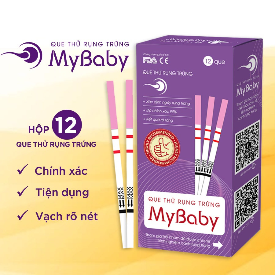 Que thử rụng trứng Mybaby
