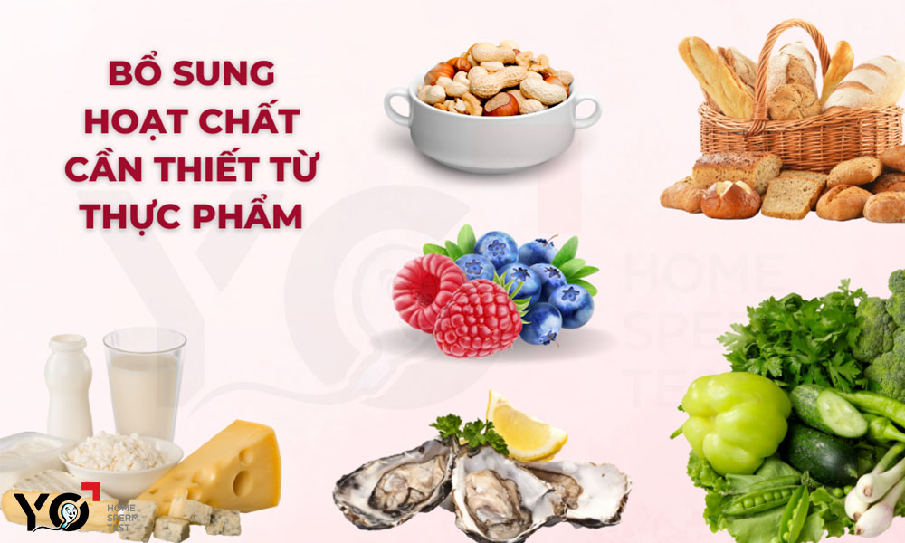 Bố hãy bổ sung thực phẩm dinh dưỡng giúp cải thiện tinh trùng hiệu quả
