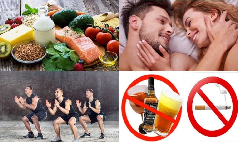 Chế độ ăn khoa học và lối sống lành mạnh giúp nam giới cải thiện tinh trùng vón cục