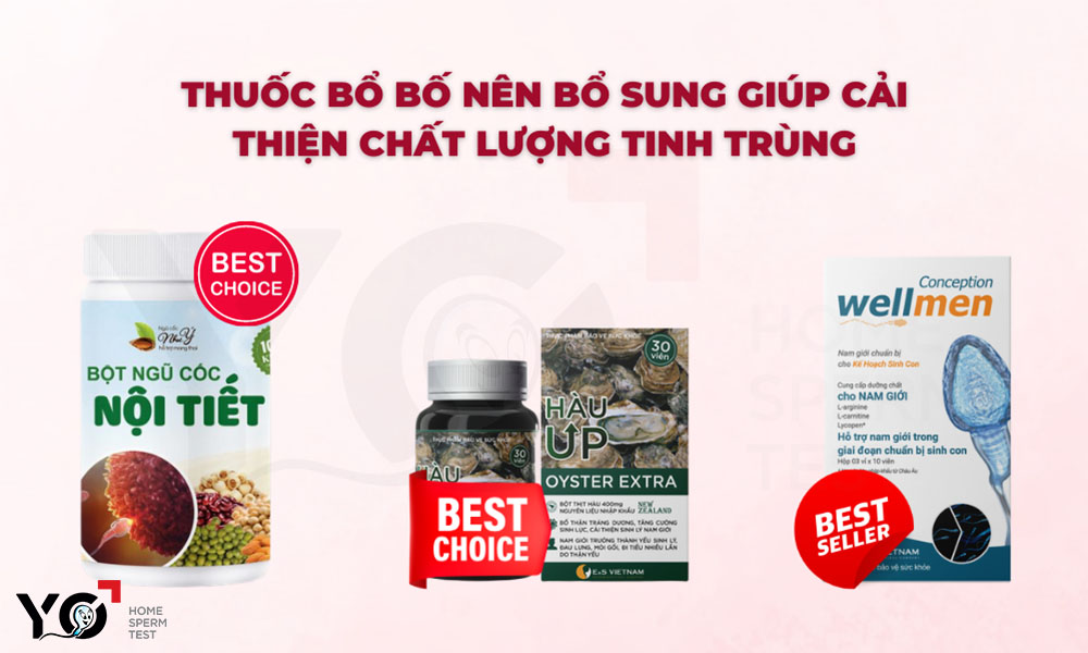 Để cải thiện chất lượng tinh trùng, bố hãy bổ sung thuốc bổ