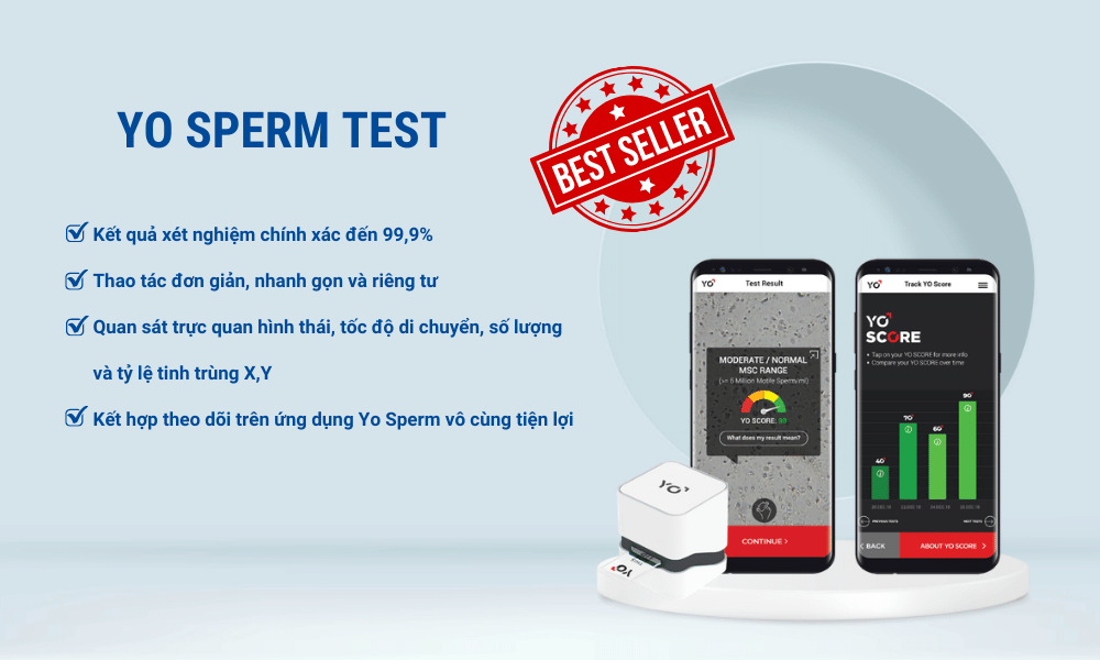 Yo Sperm Test - Kiểm tra chất lượng tinh trùng tại nhà hàng đầu thế giới