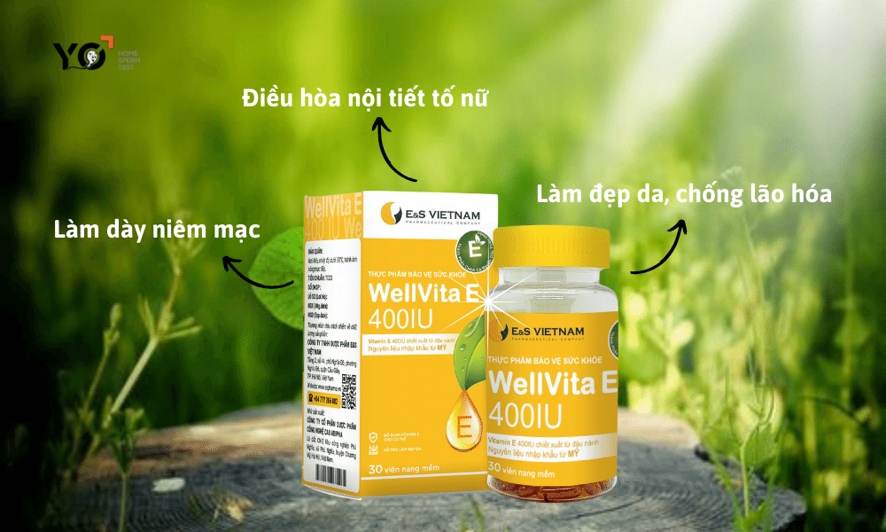 WellVita E- bổ sung vitamin E giúp chị em hồi xuân như tuổi đôi mươi