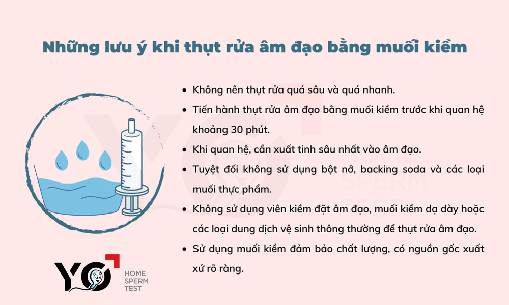 Những lưu ý khi thụt rửa muối kiềm