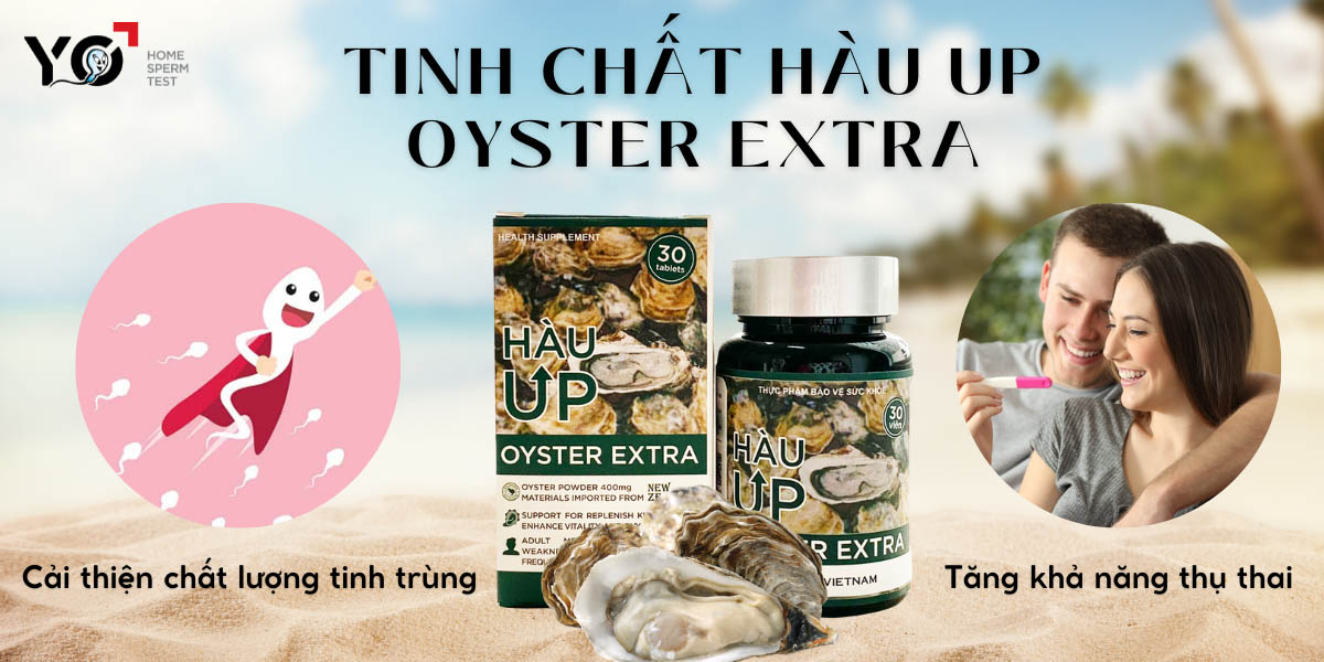 Tinh chất Hàu UP giúp tăng khả năng thụ thai cho nam giới chuẩn bị sinh con