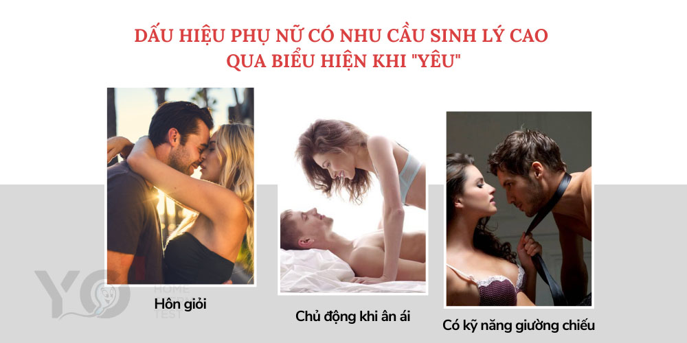 Biểu hiện khi ân ái thể hiện phụ nữ nhu cầu sinh lý cao hay thấp