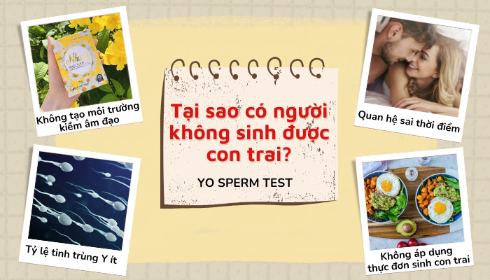 Tại sao có người không sinh được con trai