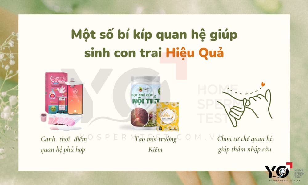 Mẹ cần lưu ý một số điều sau nếu muốn sớm sinh con trai