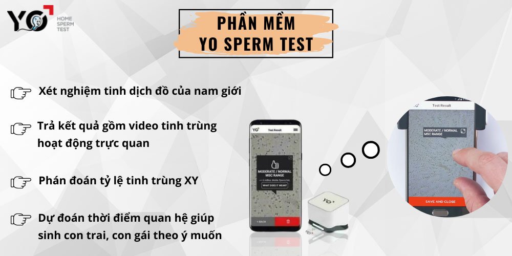 Phần mềm Yo Sperm Test giúp dự đoán tỷ lệ tinh trùng sinh con trai, gái