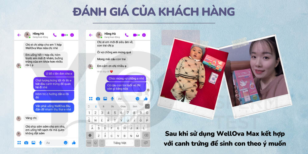 Nhiều bố mẹ đã sinh con theo ý muốn thành công nhờ WellOva Max
