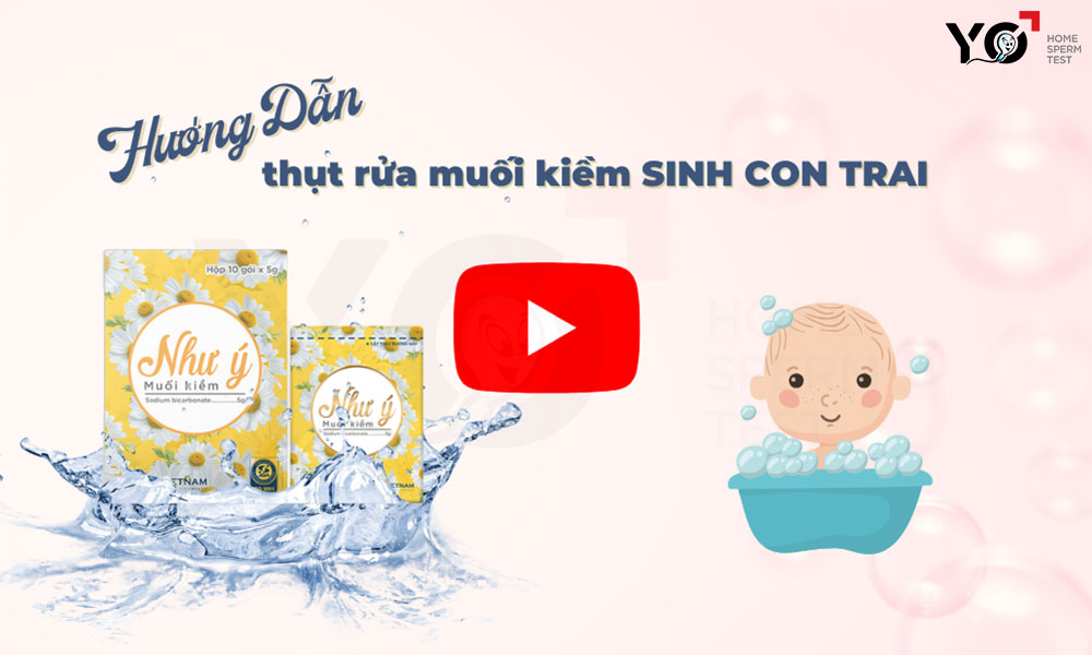 Tạo môi trường kiềm âm đạo giúp sớm sinh con trai