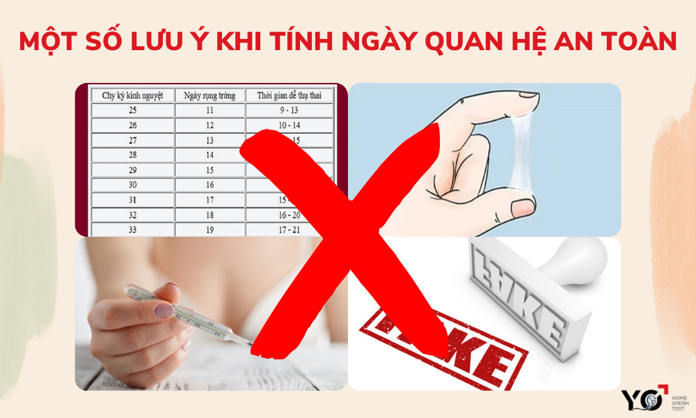 Lưu ý khi tính ngày quan hệ an toàn để đạt kết quả chính xác nhất