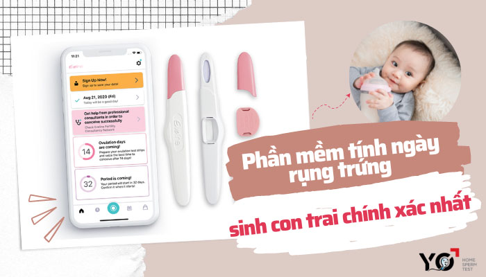 Phần mềm tính ngày rụng trứng sinh con trai