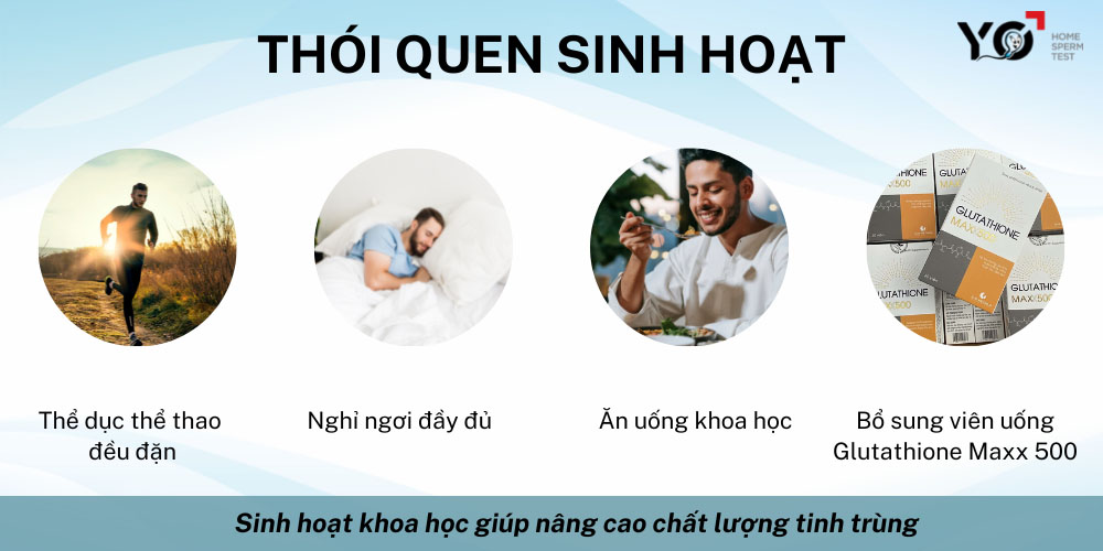 Thói quen sinh hoạt là một trong những yếu tố ảnh hưởng đến quá trình sinh tinh
