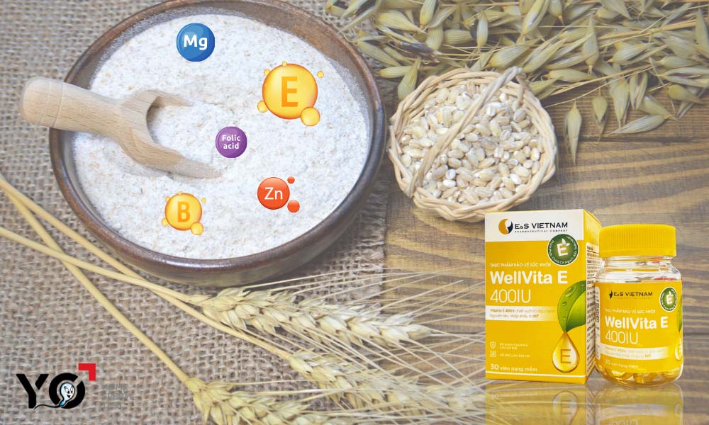 Bổ sung Estrogen bằng lúa mì nguyên cám hoặc viên uống vitamin E