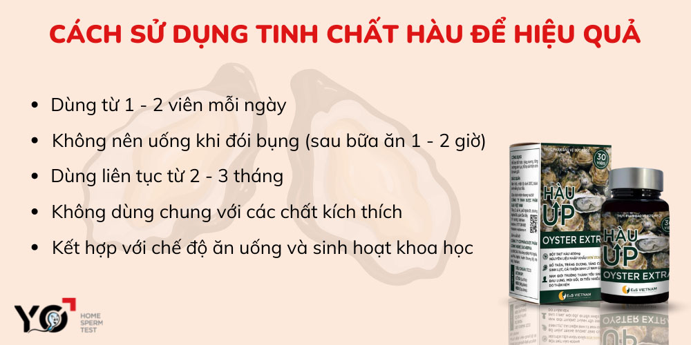 Một số lưu ý khi sử dụng tinh chất hàu để đạt hiệu quả tốt nhất