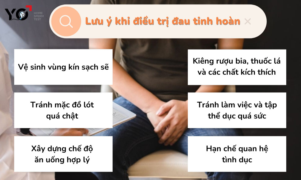 Lưu ý khi chữa đau tinh hoàn để đạt hiệu quả cao nhất