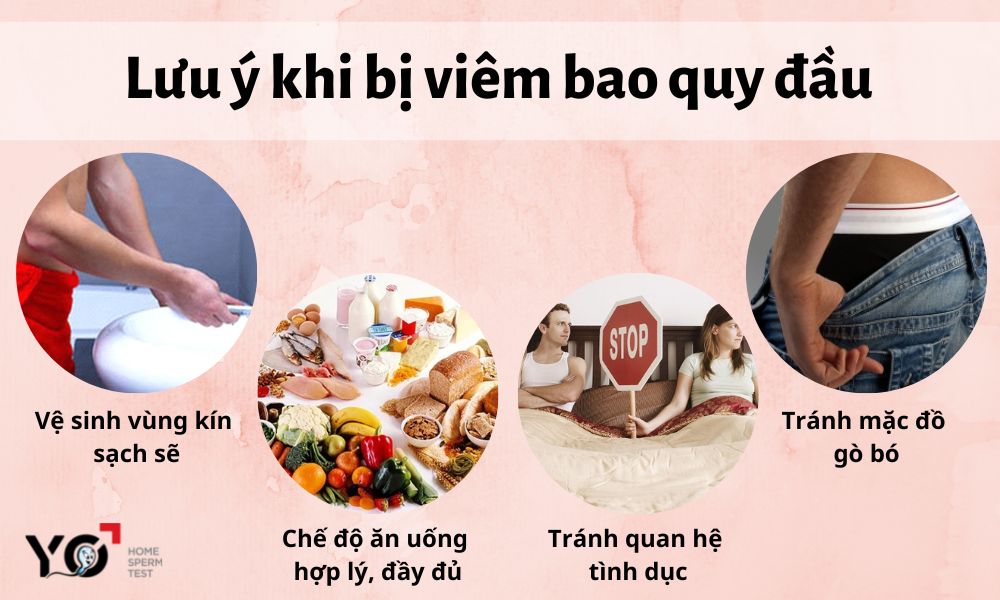 Lưu ý khi bị viêm bao quy đầu 
