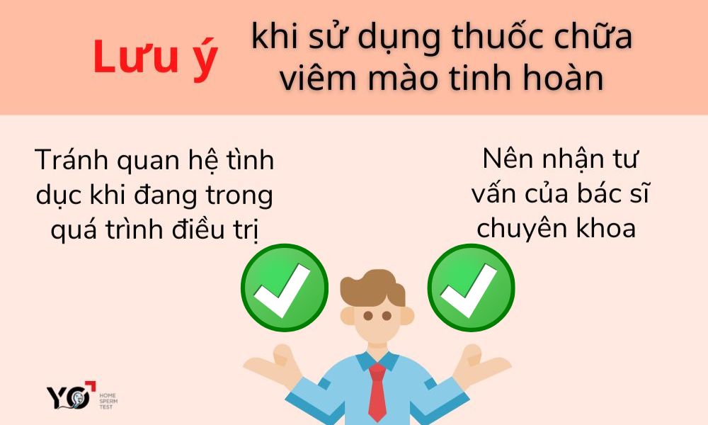 Lưu ý dùng thuốc chữa viêm mào tinh hoàn