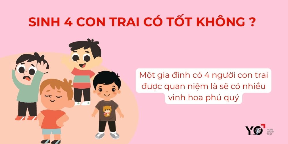 Sinh 4 con trai không xấu