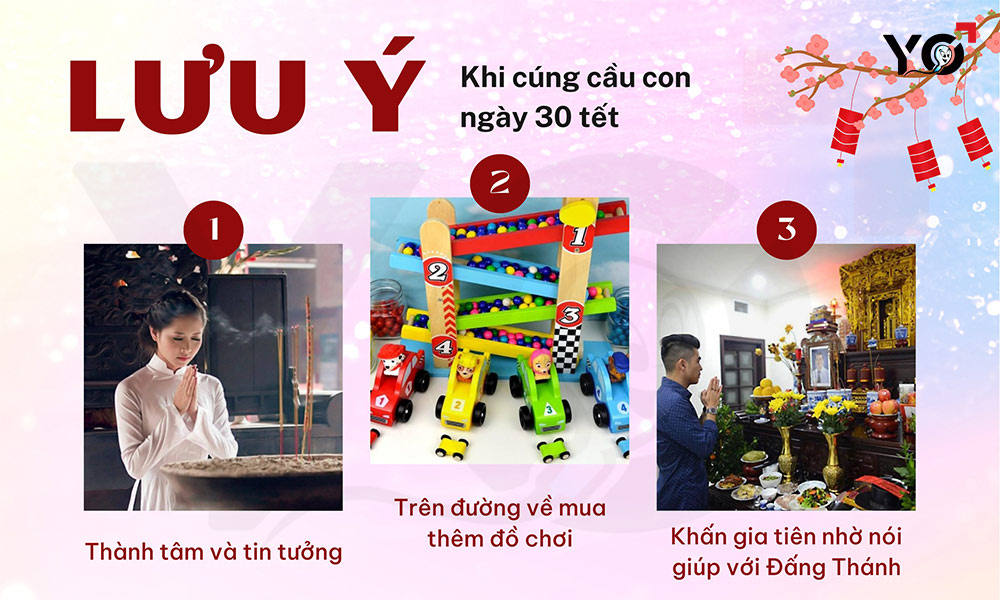 Những điều cần lưu ý khi cúng sinh con như ý