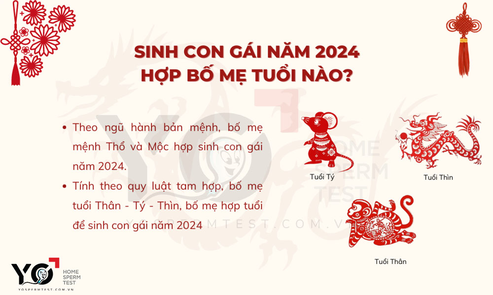 Bố mẹ tuổi nào hợp để sinh con năm 2024