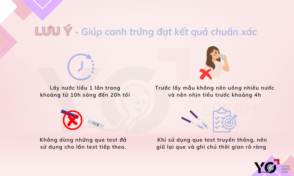 Để kết quả đạt chuẩn, mẹ không nên bỏ qua những lưu ý 