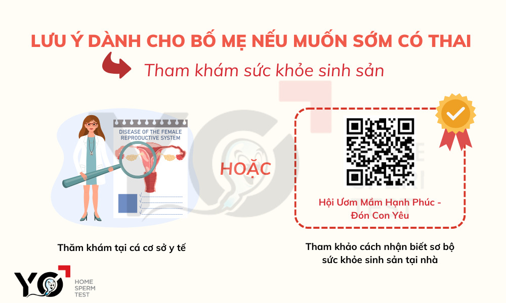 Kiểm sức khỏe sinh sản cả bố và mẹ