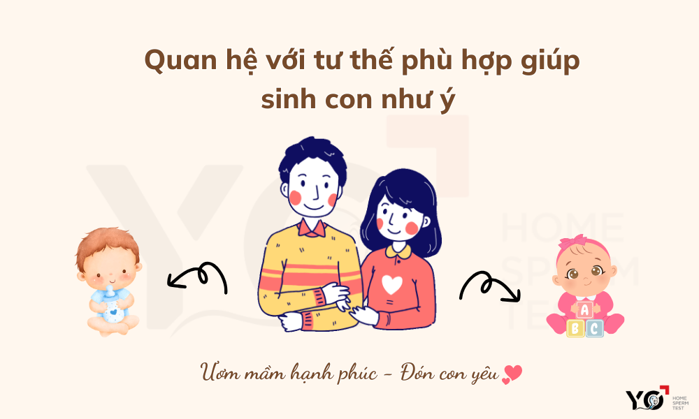 Áp dụng tư thế quan hệ phù hợp để sinh con như ý